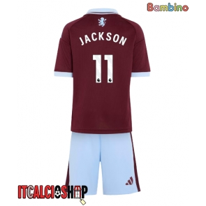Aston Villa Nicolas Jackson #11 Prima Maglia Bambino 2026-27 Manica Corta (+ Pantaloni corti)